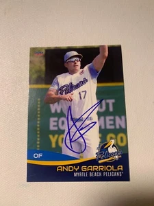 Andy Garriola Signed Card 2023 Myrtle Beach Peclians Team Card IP Auto - Picture 1 of 1