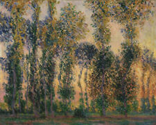 Hand-painted Oil Painting Claude Monet - Poplars at Giverny (1888)