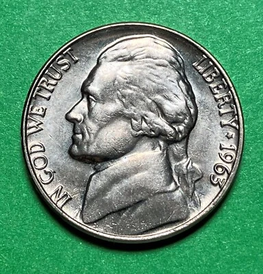 1963 Jefferson Nickel--Almost Uncirculated (AU) Condition!!!  (JNES-006) - Image 1 of 2