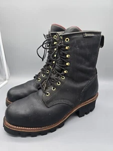 Chippewa 8" Waterproof Insulated Steel Toe Men's Logger Boot 11M US Brown - Picture 1 of 6