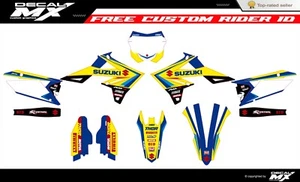 Fits Suzuki RMZ 250 2019 to 2024 RMZ450 2018 to 2024 graphic kit decals stickers - Picture 1 of 2