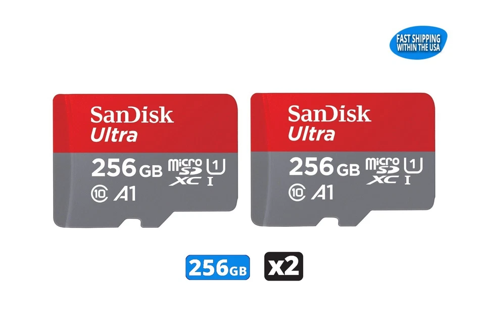 SanDisk Ultra microSD with SD Adapter 256GB SDSQUAC-256G-GN6MN