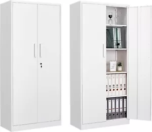 Büroschrank Metallschrank Aktenschrank Aufbewahrungsschrank Metall 170x39x78 cm - Bild 1 von 7