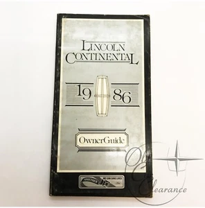 Lincoln Continental 1986 guantera manual del propietario (FPS1200086B) - Imagen 1 de 3