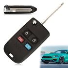 ABS Folding Key Case 2/3/4 Buttons Remote Key Fob for Ford Edge Flex Car