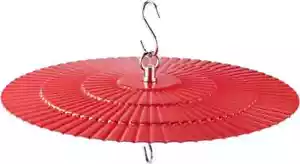 11.2" Metal Bird Feeder Rain Guard Red Dome Cover Umbrella Shade for Hummingbird - Picture 1 of 7