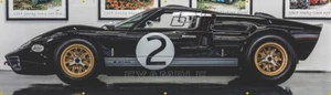 GT40 Black 2 (122A) 13"X45" Vinyl Banner. - Foto 1 di 1