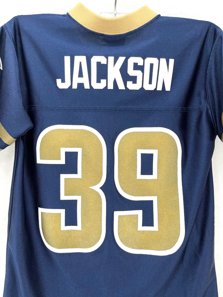 Camiseta de fútbol americano juvenil St. Louis Rams NFL Apparel Steven Jackson #39 azul marino S Foto 1 de 4