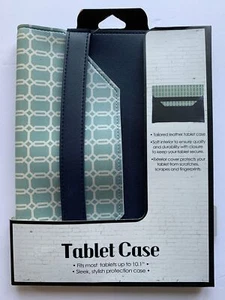Funda para tableta se adapta hasta 10,1"" elegante protección azul azulada cuero a medida - Imagen 1 de 6