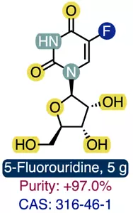 (5F) URIDINE || CAS: 316-46-1 || 5.0 g || Purity: +97.0% - Picture 1 of 6