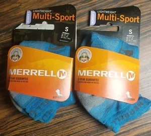 2pr MERRELL Micro Crew Multi-Sport Socks Women's (S) 4.5-6 - Picture 1 of 4