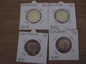 SERIE DI 6 MONETE DA 2 EURO ERASMUS 2022 + LUSSEMBURGO BANDIERA E NOZZE - Foto 1 di 5