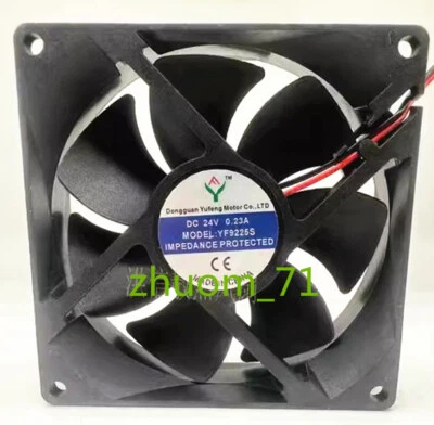 1PC YuFeng YF9225S DC24V 0.23A 92*25MM cooling fan - Image 1 of 3