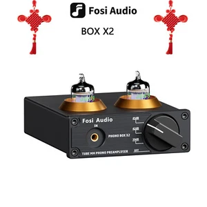 Fosi Audio BOX X2 Phono Preamp for MM Phonograph Turntable Tube Preamplifier - Picture 1 of 8