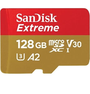 SanDisk Extreme 128GB microSDXC UHS-I/U3 A2 Card + Adapter - NEW - Picture 1 of 9