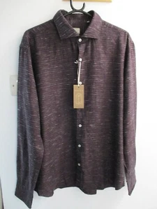 Xacus Tailor Fit Burgundy Long Sleeve Shirt Size 39 - Picture 1 of 2