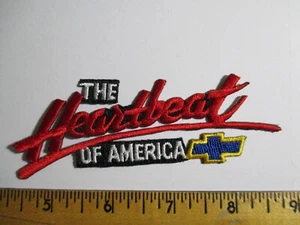 Parche Chevy The Heart Beat Of America de colección nuevo original coche de lujo automático años 80 - Imagen 1 de 3