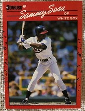 1990 Sammy Sosa Donruss Rookie Card #489