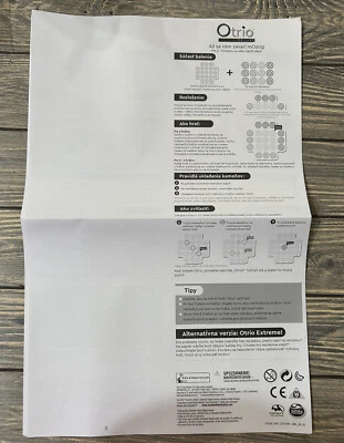 Pieza de repuesto Otrio Deluxe vintage instrucciones de pieza otro idioma  Foto 1 de 2