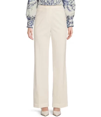 Mujer Pantalones Pierna Recta Meryl Largo Completo Denim Pantalón 16 Marfil -Alex Marie Foto 1 de 4