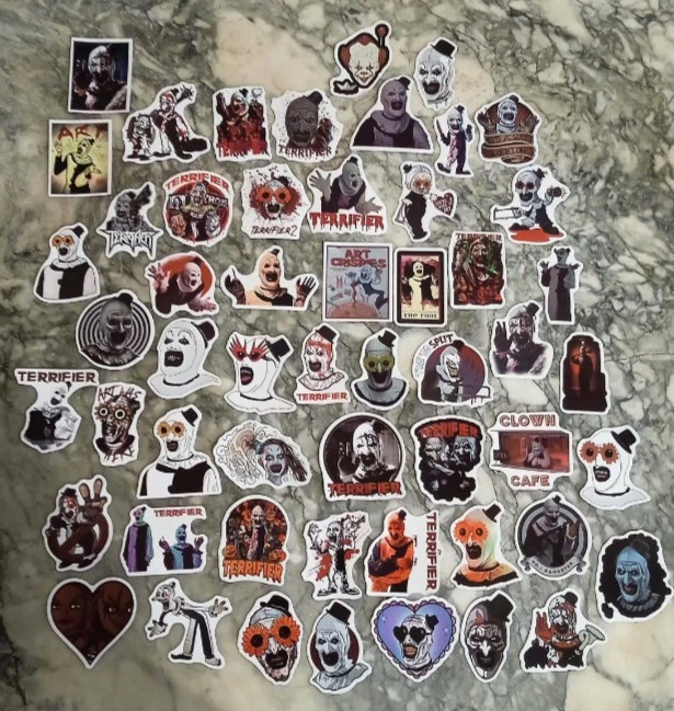 Lot stickers autocollants terrifier x 50 - Photo 1/1
