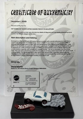 PROTOTIPO CAMARO PERSONALIZADO HOT WHEELS REDLINE BLANCO Todo Resina Porcelana Fundida en Frío Foto 1 de 4