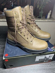 New 5.11 Tactical Caliber 8 Inch Boot 12491 Bark 115 Dark Brown Mens 13 R - Picture 1 of 7