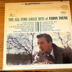 Faron Young - "The All-Time Great Hits of Faron Young" - LP - Picture 1 of 5