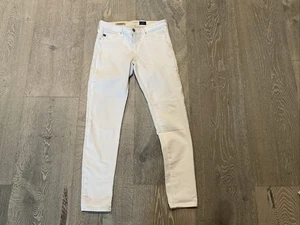 Pantalones de mezclilla blancos al tobillo Adriano Goldschmied The Legging talla 28R AG - Imagen 1 de 9
