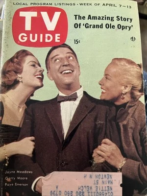 TV GUIDE 1956 April 7-13 Betty Hrable Jayne MEADOWS Grand Ole Opry Orson Welles - Image 1 of 4