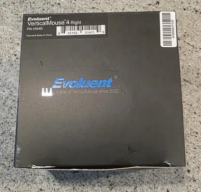 Evoluent Vertical Mouse 4 Right-Handed Ergonomic Wired USB VM4R - Image 1 of 4