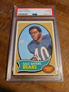 1970 Topps #70 Gale Sayers PSA 6 - Bild 1 von 3
