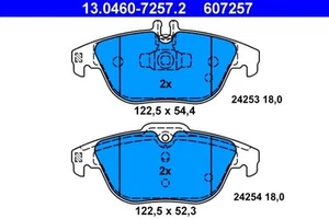 Brake Pad Set, disc brake ATE 13.0460-7257.2 - Picture 1 of 2
