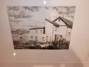 B.J.O. NORDFELDT: RARE Santa Fe Etching S/N - American Modernist Masterpiece - Bild 1 von 12