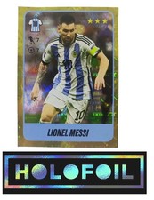 LIONEL MESSI - 2023 HOLO FOIL PARALLEL STICKER FUTBOL ARGENTINO PANINI ARGENTINA