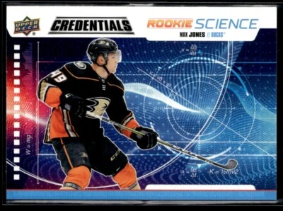 2019-20 Upper Deck Credentials Rookie Science Max Jones #RS-22 - Image 1 of 2