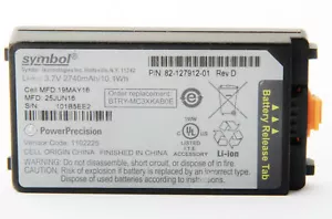 Batería de iones de litio para Motorola Symbol 82-127912-01 para escáner serie MC30 MC3190 - Imagen 1 de 5