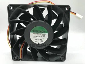 1 PCS SUNON Fan PSD2412PMB1 DC 24V 19.2W 12038 12CM inverter fan 3 Pin - Picture 1 of 2