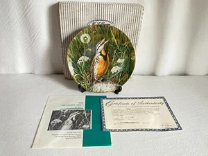 Bradford Exchange Collector Plate COA the Meadowlarks Song #7518A Exquisite Bird - Picture 1 of 5