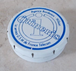 Ancienne boite metal ITINERIS France Télécom blanc vintage GSM 1990s pub #2 - Imagen 1 de 4