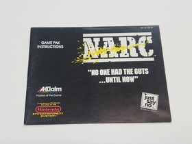 NARC Authentic Original NES Nintendo Manual Only *