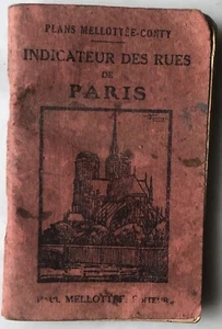 PLAN INDICATEUR RUES de PARIS 1916-1930 MELLOTTEE-CONTY débutXXè 126p 12x7,5 cm - Imagen 1 de 6