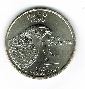 2007-P Philadelphia Brilliant Uncirculated Idaho 43TH State Quarter Coin! - Picture 1 of 2