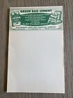 Vintage Green Bag Cement Note Pad Pittsburgh Pa. Nice Logo. Clear Graphics.1950s