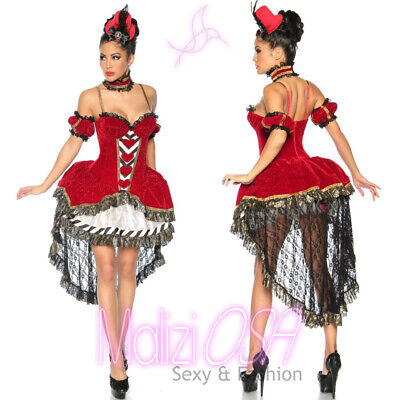 Costume Carnevale Donna Regina Di Cuori Queen Of Hearts Travestimento 13189 • 56€