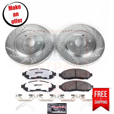 Powerstop K142-36 Brake Disc and Pad Kit front for 08-12 Nissan Pathfinder LE, S - Image 1 of 4