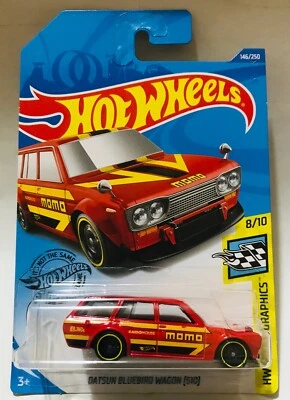 Datsun Bluebird Wagon 510 Momo Car Auto Hot Wheels 1/64 HW Speed Graphics 8/10  - Immagine 1 di 4