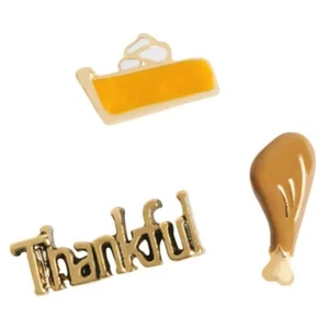 Origami Owl 2020 ESCLUSIVO AUTUNNO/AUTUNNO/RINGRAZIAMENTO SET 3 CHARM NUOVI CON SCATOLA! - Foto 1 di 1