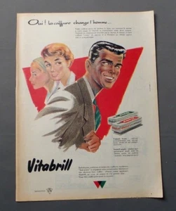 PUB PUBLICITE ANCIENNE ADVERT CLIPPING 240917 / VITABRILL FIXANT OU SOUPLE - Imagen 1 de 1