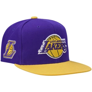 Los Angeles LA Lakers NBA Mitchell & Ness Core Side HWC Snapback Hat Cap - Picture 1 of 3